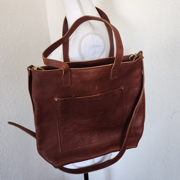 Portand LePortland Leather Goods Large Classic Tote Full Grain Leather Bag Tote - Picture 9 of 9